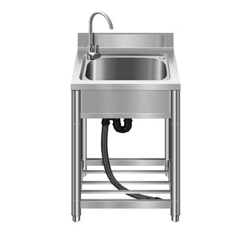 Free Standing Sink  Indoor or Outdoor Stainless Steel Sink 55x50x80 cm